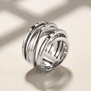 Anello Intrecciato 3D per Uomo, Gioiello da Dito in Stile Hip Hop alla Moda - Product Image 6