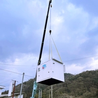 Contenedor de Estación de Carga de Energía Solar 20HC, Contenedor Integrado de Almacenamiento de Energía con Batería, Cabina de Carga Prefabricada de Acero