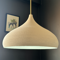 İskandinav Tarzı Halat Sarılı Metal Abajurlu Asma Lamba Modern Minimalist Tavan Armatürü Yemek Odası Mutfak Tekli Sarkıt Lamba