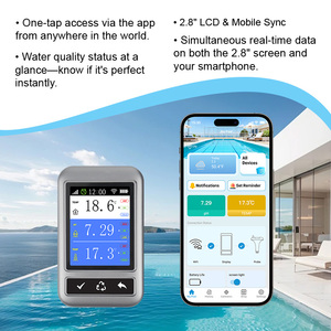 Moniteur de qualité de l'eau flottant 2-en-1 pour <span class=keywords><strong>piscine</strong></span> avec capteur de <span class=keywords><strong>pH</strong></span> et de température et transmission des données vers PC pour les distributeurs - Product Image 4