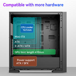 Funda compacta para PC para juegos SNOWMAN con sistema de refrigeración eficiente de vidrio templado y ventiladores RGB para una experiencia de juego inmersiva - Product Image 5
