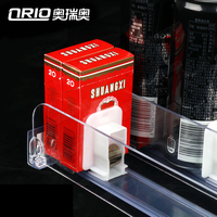 Système de poussoir en plastique personnalisé poussoir d'étagère de vente au détail transparent automatique pour présentoir à tabac poussoir d'étagère à cigarettes pour les magasins
