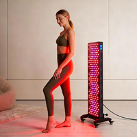Panel de Terapia de Luz Roja LED de 510w de Potencia Real para Medio Cuerpo, Dispositivo de Fisioterapia de Alta Potencia, Panel de Terapia de Luz Roja e Infrarroja