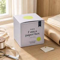 Boîte en carton carrée personnalisée avec impression, pliable, à rabat, emballage de qualité supérieure pour la vente au détail, cadeaux, cosmétiques, aliments, bonbons, vente en gros