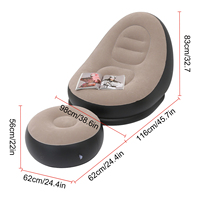 Canapé-Lit Simple au Design Moderne, Autogonflant et Pliable, Ensemble Fauteuil-Canapé Gonflable Multicolore pour Chambre et Loisirs