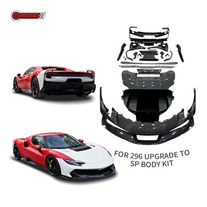 ชุดแต่งตัวถังคาร์บอนไฟเบอร์แท้สำหรับ Ferrari 296 GTB รุ่น Spec Style ฝากระโปรงหน้า สปอยเลอร์หน้า ดิฟฟิวเซอร์ สเกิร์ตข้าง ขายส่งจากโรงงาน - Product Image 1