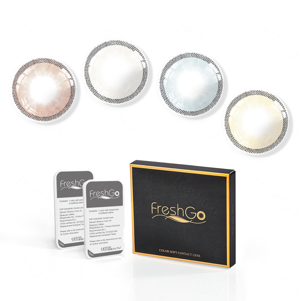 Colour Contact Lense Freshgo 1 Year Color Contact Lens Wholesale Natural Eye Contacts Big Eye Contact Lenses