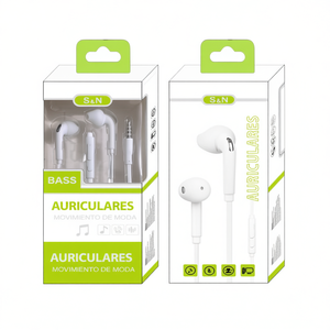 Auriculares con Micrófono, Audífonos con Cable para Música, Sonido de Bajos, Diseño Moderno - Product Image 2