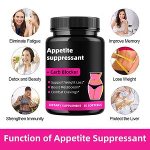Appetit zügler kapseln mit pflanzlichen Extrakten für Gewichts verlust kapseln und Hunger management - Product Image 3
