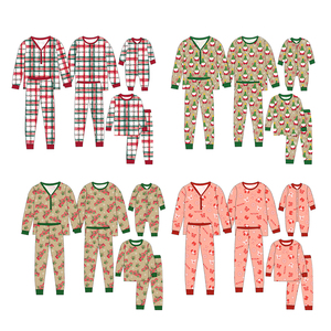 圣诞家庭配套睡衣竹混纺圣诞印花套头衫2件套圣诞季节 - Product Image 6