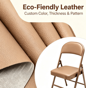 Cuir synthétique PVC imperméable, cuir silicone sans solvant, motifs gaufrés grain litchi, revêtement pour chaises et meubles - Product Image 5