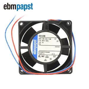 Ebmpapst 8314HU 8032 24V DC 6.2W 8cm 80x80x32mm 47.1 CFM 0.3A 5000RPM Waterproof Variable Paddle Controller Inverter Cooling Fan