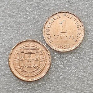 1921,1922 PORTOGALLO 1 <span class=keywords><strong>CENTAVO</strong></span> Monete commemorative in stile antico, regali, decorazioni per la casa - Product Image 1