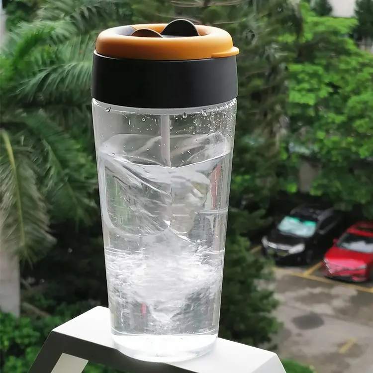 Tazas mezcladoras eléctricas de agua automática con mango, botella de proteína en polvo con logotipo personalizado al por mayor, Pro Tien mixi