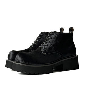 Stivali Casual da Passeggio per Autunno e Inverno, Stivali con Tacco Alto in Stile Derby Britannico, Stivali in Pelle Bianca con Pelliccia per <span class=keywords><strong>Uomo</strong></span> - Product Image 6