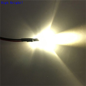 Siêu Sáng Màu Đỏ Màu Xanh Lá Cây Màu Xanh Trắng Vàng Hồng Đa-Màu Nhấp Nháy Pre Dây 5 Mm 12V LED Diode - Product Image 4
