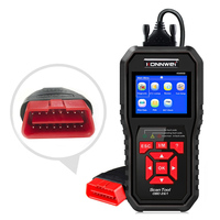 Lecteur de code de diagnostic automobile universel KONNWEI KW850 avec écran LCD couleur de 2,8 pouces, USB, fonctions OBDII complètes, 12V