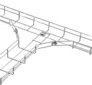 Wire Mesh Cable Trays Cable Management OEM ODM Customized Size Solar Power System Hot Dipped Galvanized Wire Mesh Cable Tray