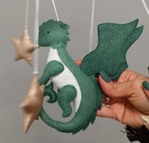 Móvil de bebé dragón para cuna Nuevo regalo de bebé Decoración de guardería - Product Image 5