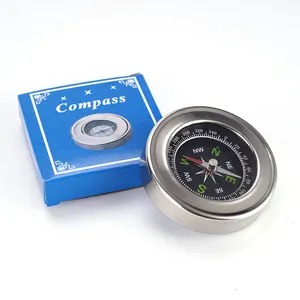 Peralatan kompas luar ruangan kompas baja tahan karat 60mm
