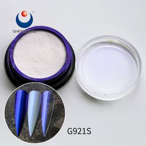 Azul-púrpura blanco iridiscente Aurora brillo perla copo - Product Image 3