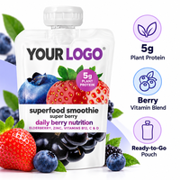 Complément alimentaire végétalien naturel OEM/ODM Super Berry Plant Protein à base de sureau, zinc, B12, C, D pour le soutien immunitaire et antioxydant, nutrition quotidienne