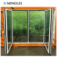 Ventana Moderna Minimalista de Marco Estrecho de Aluminio, Abatible y Giratoria, Certificada por NFRC, con Rotura de Puente Térmico y Triple Acristalamiento