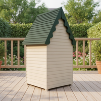 Abri de jardin en bois portable, robuste, écologique et durable pour outils, idéal pour la cour, le jardin, la terrasse et la pelouse