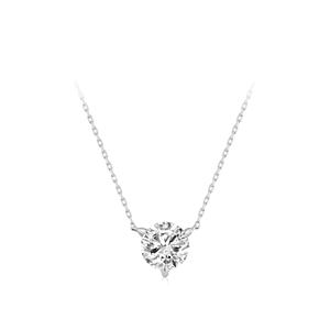 Collar de Plata de Ley S925 con un Solo Diamante en Forma de Burbuja, Diseño Minimalista de Alta Gama con Versatilidad de Lujo Discreto - Product Image 3