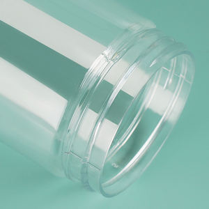 100ml 150ml 200ml 250ml 300ml पारदर्शी पीईटी प्लास्टिक कॉस्मेटिक क्रीम जार खाद्य भंडारण पैकेजिंग जार पीपी ढक्कन के साथ - Product Image 6