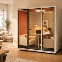 Cabine insonorisée portable, studio acoustique, bureau insonorisé, cabine de réunion, cabine multifonctionnelle, cabine silencieuse, cabine de travail pour bureau