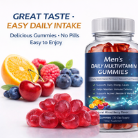 Mannen Dagelijkse Multivitamine Gummies Natuurlijke Fruit Smaak Energie Immuunsysteem Ondersteuning Vitamine Supplement Private Label OEM ODM
