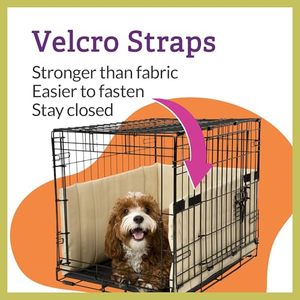 Pelindung Kandang Anjing - Alas Empuk & Pelindung Ekor Anjing Desain Logam Kokoh Cocok untuk Kandang ICrate 18-48 Inci - Product Image 5