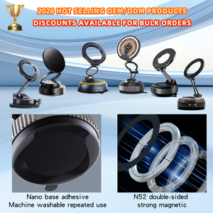 Nouveau <span class=keywords><strong>support</strong></span> de <span class=keywords><strong>voiture</strong></span> à adsorption sous vide magnétique universel rotatif à 360 degrés plié à volonté stable et compatible avec le modèle pour toutes les voitures - Product Image 3