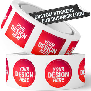 カスタムラウンドPVC粘着ラベルステッカー光沢ダイカットプリントロゴ防水装飾プロモーションギフト用 - Product Image 2