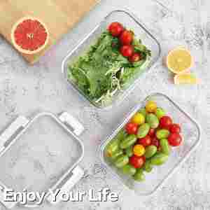 Hot Sales Eco-Friendly Microwave Safe Dishwasher Glass Food Container Leakproof Bento <b>Lunch</b> <b>Box</b> Fresh-Keeping Multifunction Back - Product Image 2