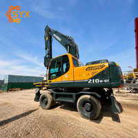 Оптовые поставки для строительства за рубежом: Б/у экскаватор Hyundai 210W-9, 21 тонна, с ковшом 1,34 м³, для золотодобычи и дорожного ремонта