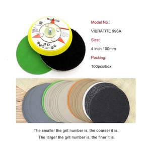 Disco de lijado de 4 pulgadas y 100mm, papel de lija abrasivo, gancho y bucle, papel de lija húmedo y seco para herramientas abrasivas, pulidor de madera y <span class=keywords><strong>Metal</strong></span> para coche - Product Image 5