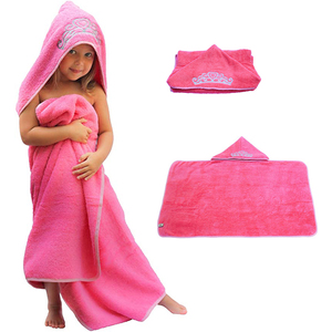 <span class=keywords><strong>Toalla</strong></span> con capucha de bebé de lana de coral barata bordada para ser una princesa para niño - Product Image 4