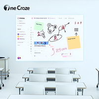 Pizarra Interactiva Portátil Original con Lápiz Táctil Múltiple, Pizarra Interactiva de 40-185 Pulgadas, Proyección de Pared Interactiva para Juegos