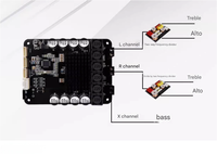 Carte amplificateur Bluetooth trois canaux DSP2.1 50W*2+100W Module amplificateur Basse puissante HiFi Qualité audiophile avec bouton de réglage