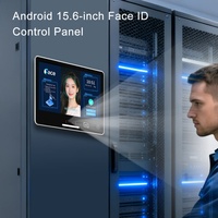 Pannello di Controllo Biometrico Android con Touchscreen da 15,6 Pollici, Riconoscimento Facciale, Impronta Digitale, Visione Notturna, Reset, Audio Bidirezionale Portatile