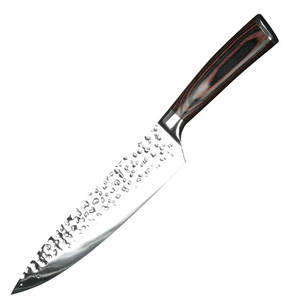 IOKO japonés Damasco láser patrón Santoku cuchillo Chef rebanador cuchillo de cocina Pakka mango de madera para Sushi bistec Material de <span class=keywords><strong>Metal</strong></span> - Product Image 1