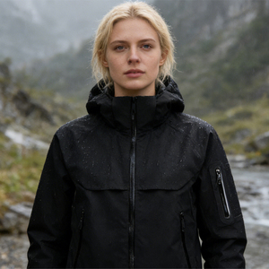 Chaqueta de Lluvia <span class=keywords><strong>Impermeable</strong></span> y Cortavientos para Hombre con Logotipo Personalizado, Chaqueta de Esquí con <span class=keywords><strong>Capucha</strong></span> Desmontable - Product Image 3