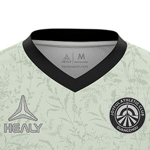 Camiseta de fútbol personalizada de estilo fresco que absorbe la humedad, camiseta de uniforme de fútbol para juegos informales - Product Image 4