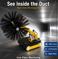 Robot de nettoyage de conduits d'air HVAC RJ-BOT Q37 avec caméra d'inspection HD et système d'aspiration
