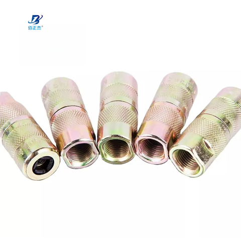 Golden Coupler OEM Hexagon Stainless Steel Grease Gun Nipple Waterproof Material