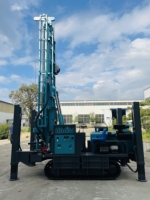 Foreuse pneumatique montée sur camion de 350 m pour puits d'eau, foreuse mobile pour forages profonds