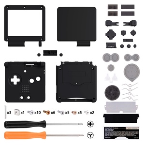 Carcasa Completa de Repuesto Negra y Juego de Botones para Gameboy Advance SP (GBA SP) - Compatible con IPS Actualizado EXtremeRate - Product Image 2