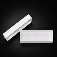 Boîte cadeau rigide blanche personnalisée avec couvercle supérieur et inférieur, estampage à chaud doré, emballage en carton de luxe